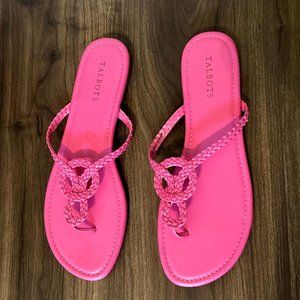 Talbots Pink Flip Flops, size 11M